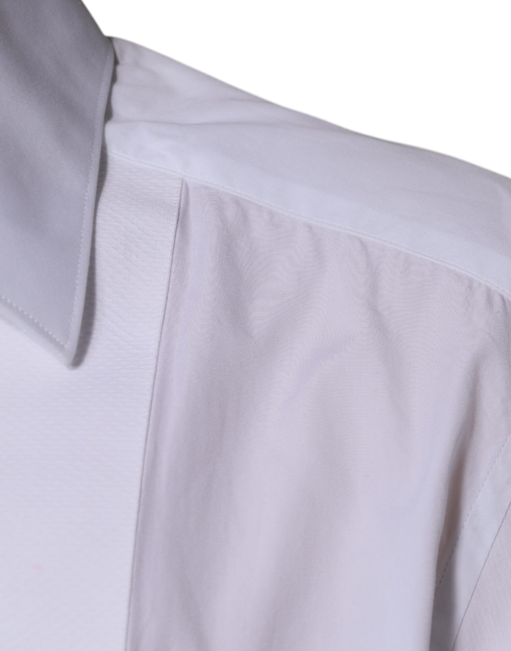 White Bib Cotton Poplin GOLD Men Formal Shirt