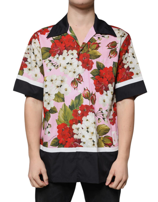 Multicolor Floral Button Down Casual Shirt