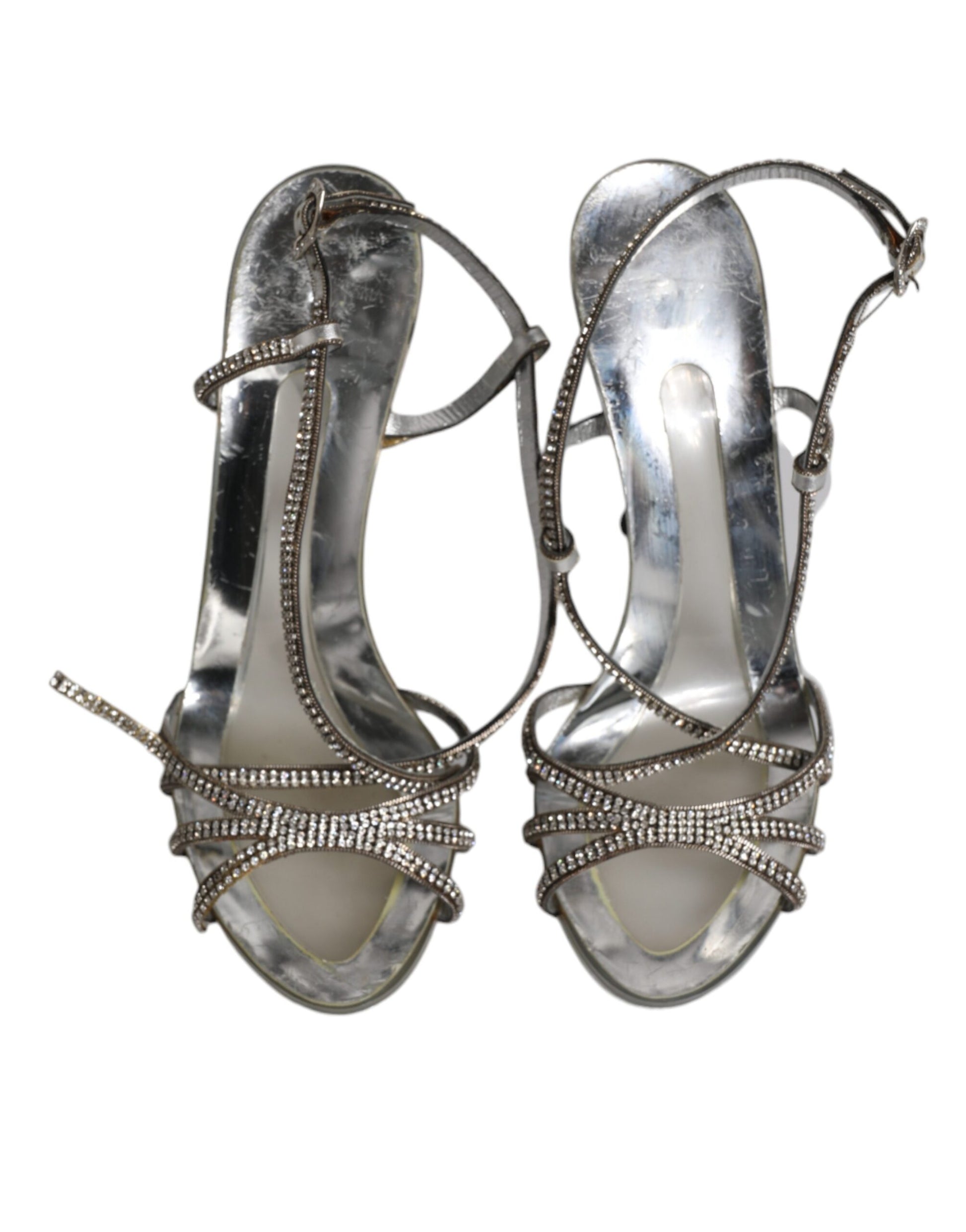 Silver Crystal Slingback KEIRA Sandals Shoes