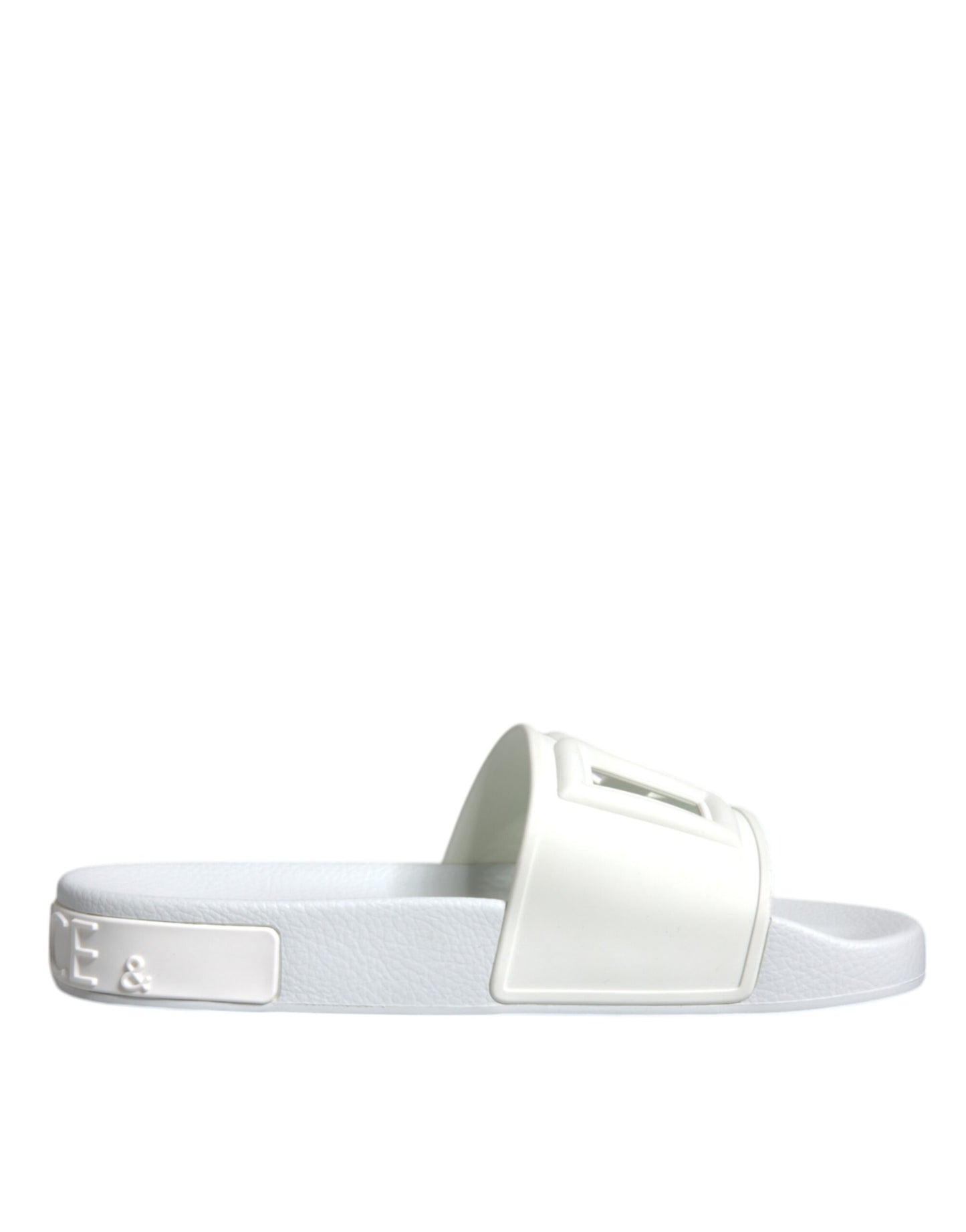 White Rubber Slides Sandals Beachwear Shoes