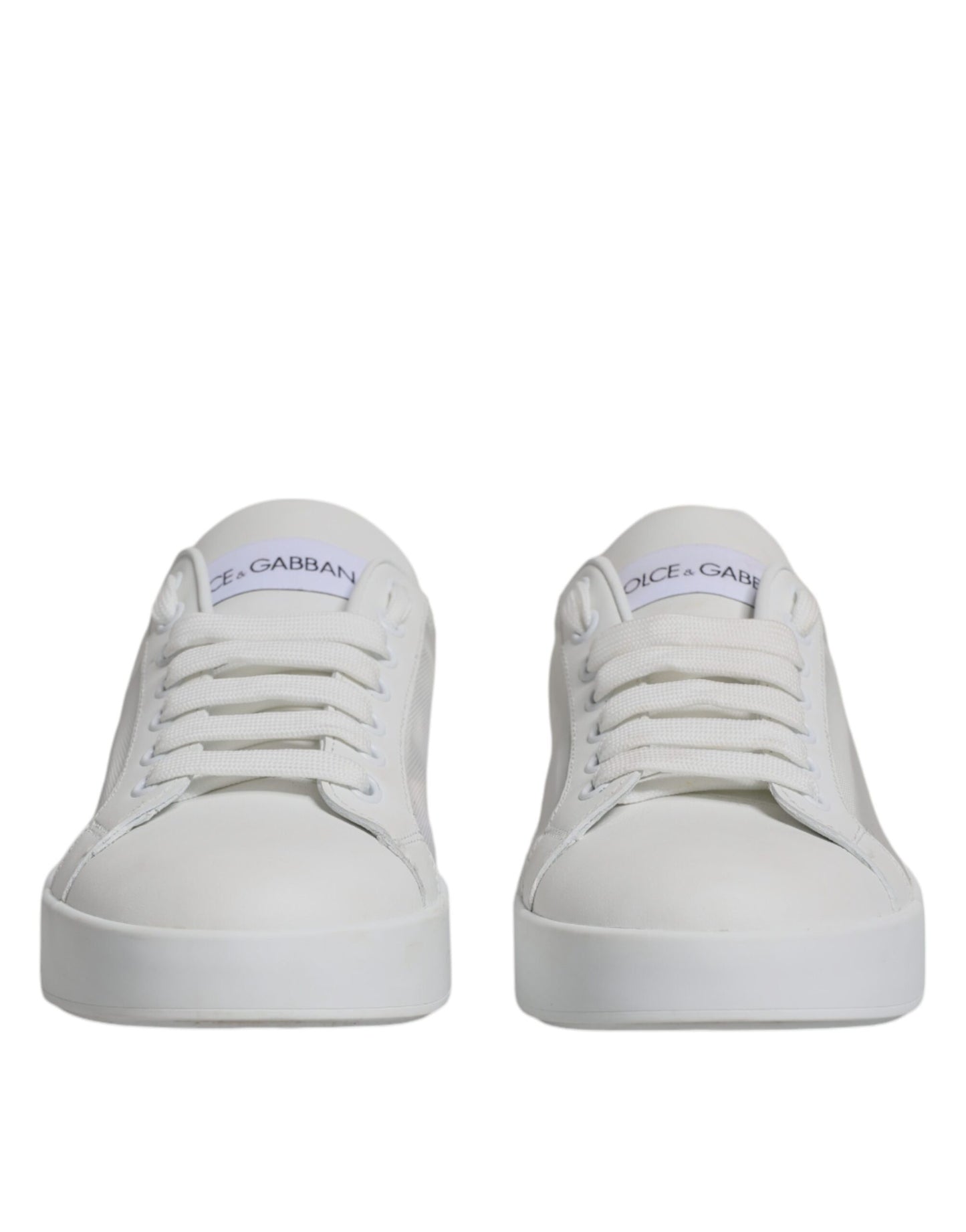 White Calf Leather Portofino Sneakers Shoes