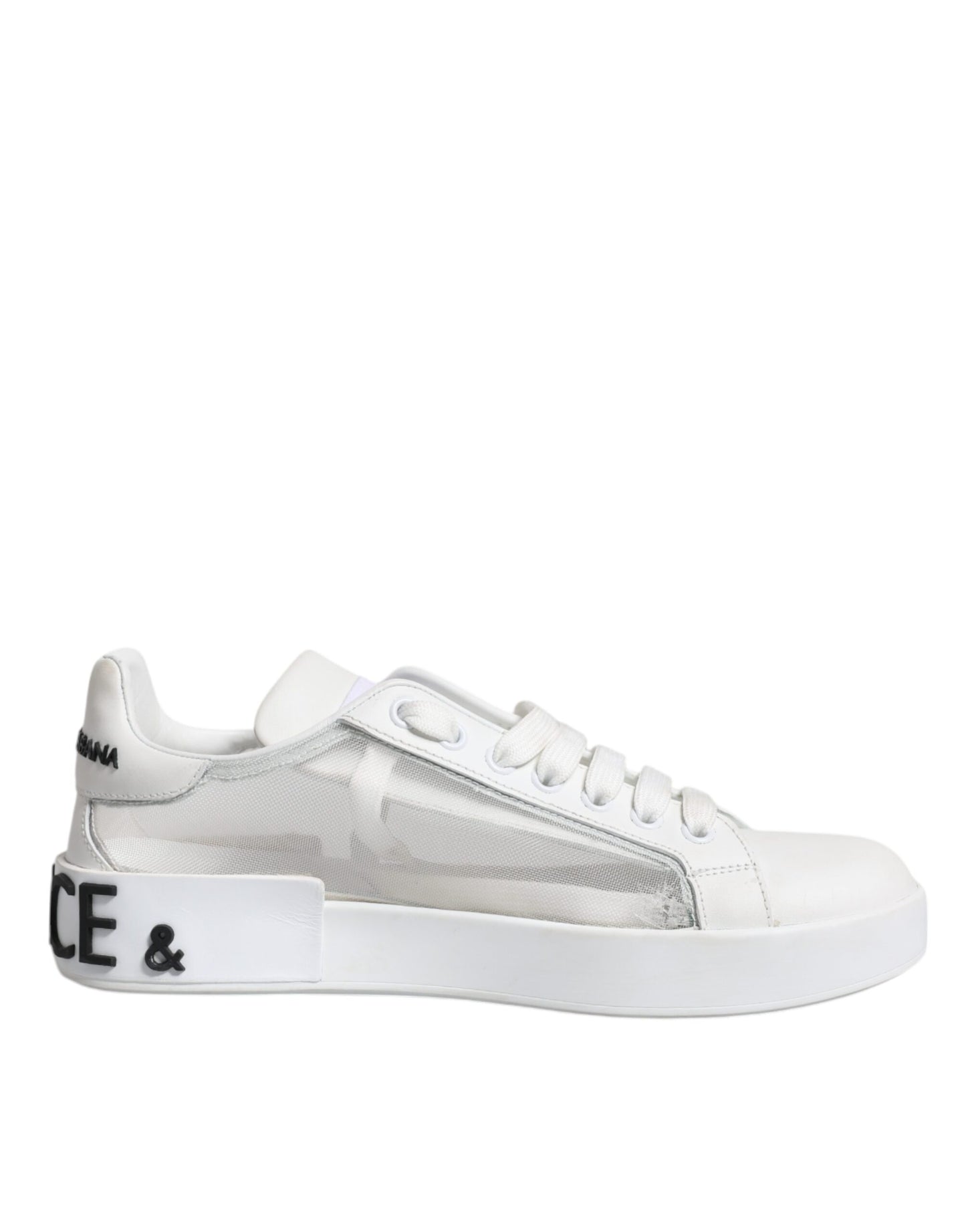 White Calf Leather Portofino Sneakers Shoes