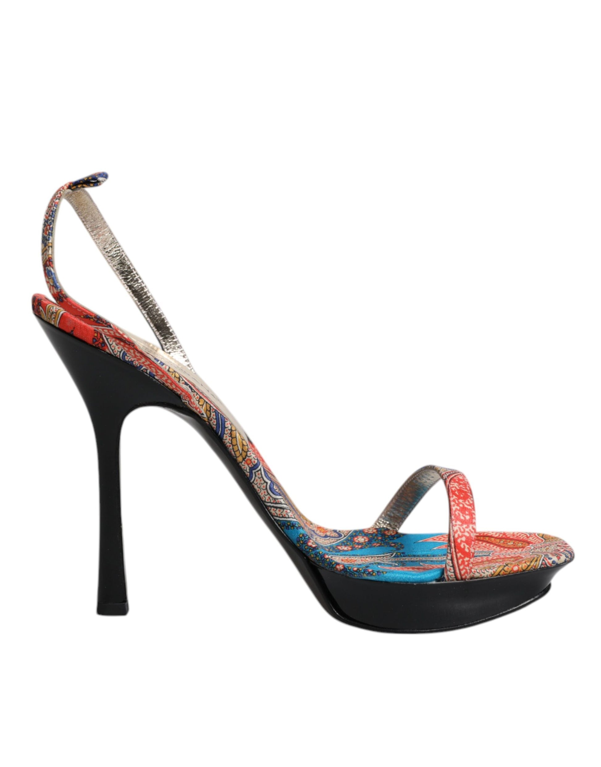 Multicolor Floral High Heels Sandals Shoes