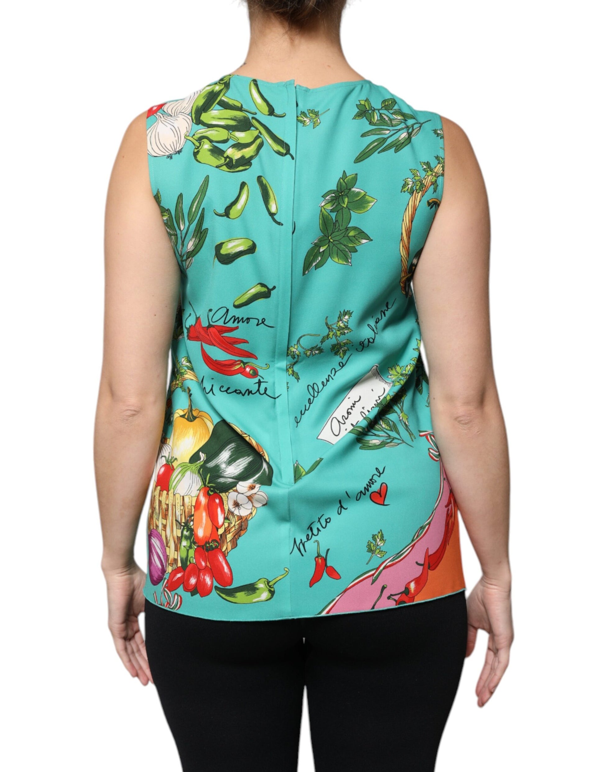 Multicolor Vegetables Sleeveless Tank Top