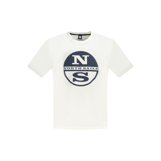 White Cotton Mens TShirt