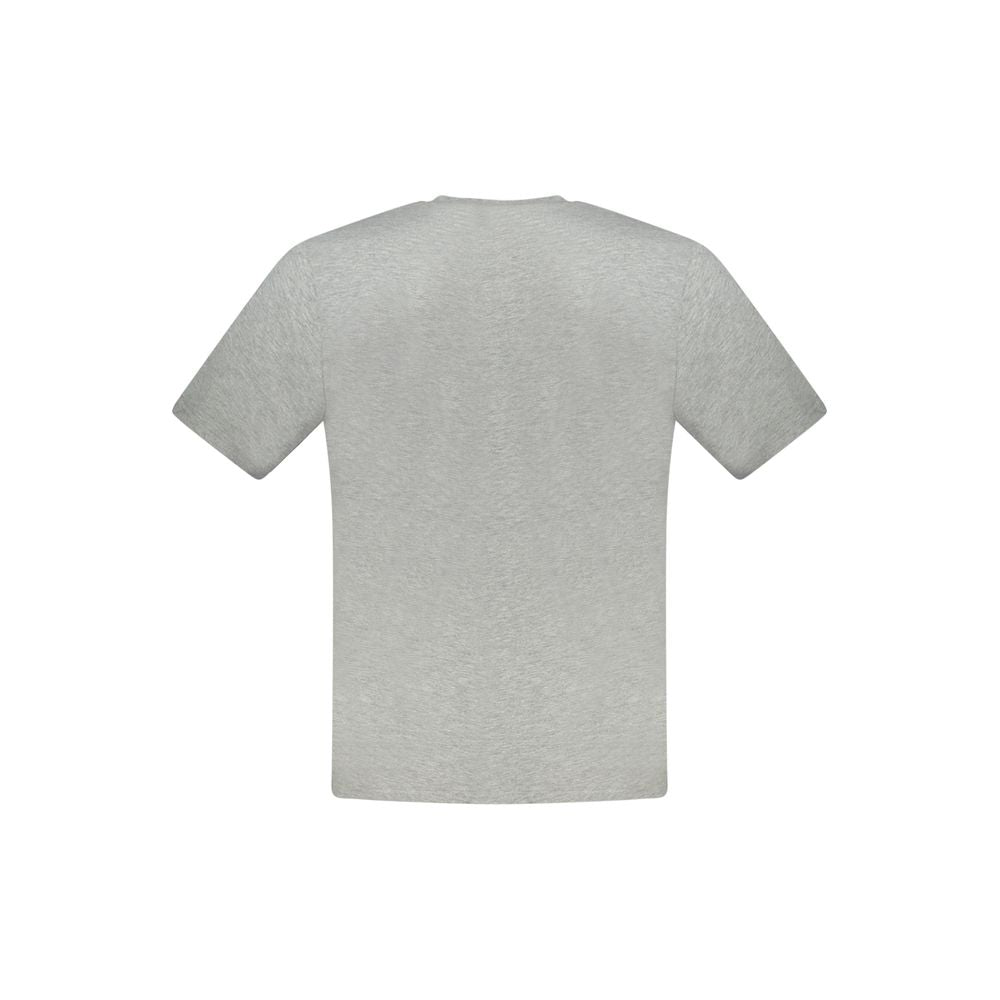 Gray Cotton Men T-Shirt