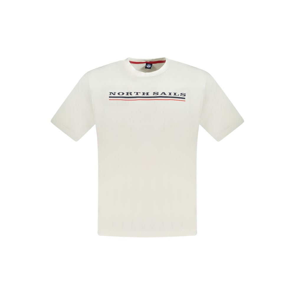 White Cotton Men T-Shirt