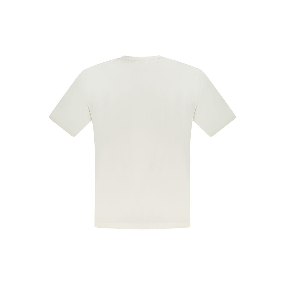 White Cotton Men T-Shirt