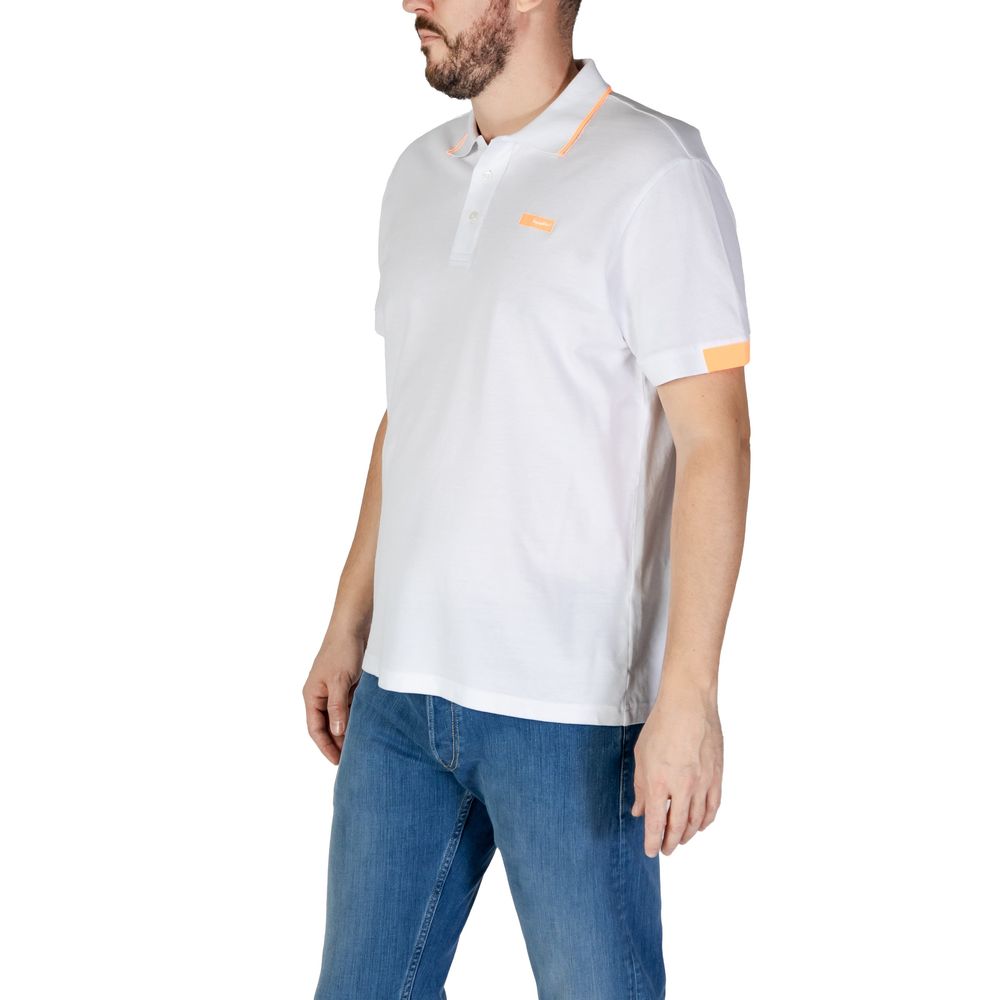 White Cotton Polo Shirt