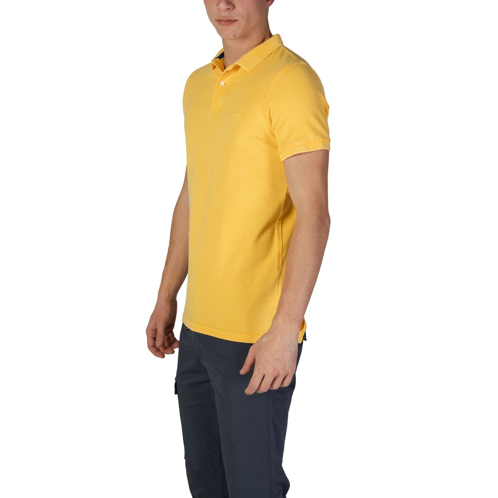 Yellow Cotton Polo Shirt