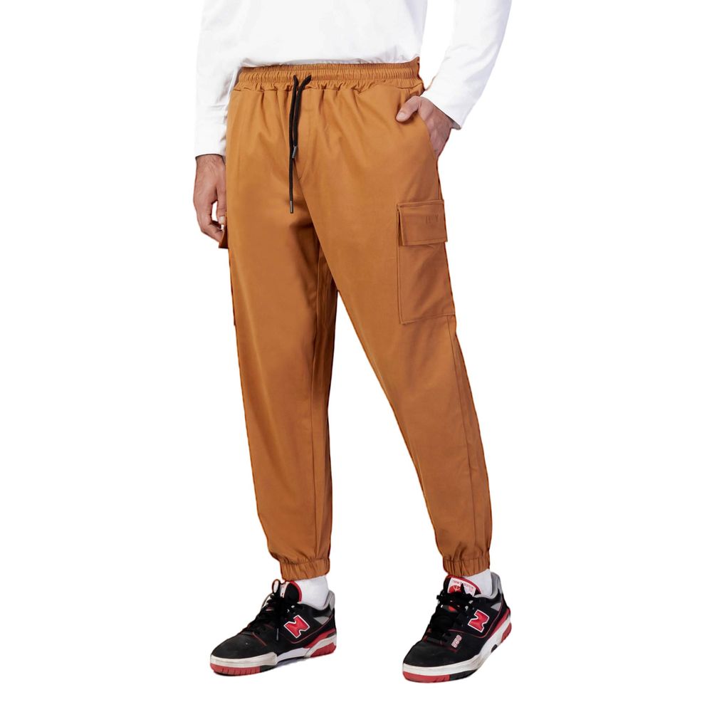 Beige Cotton Jeans & Pant