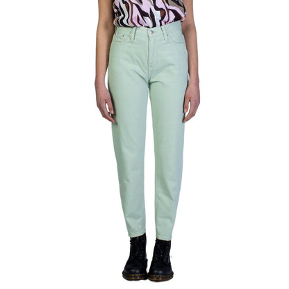 Green Cotton Jeans & Pant