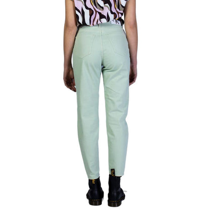 Green Cotton Jeans & Pant