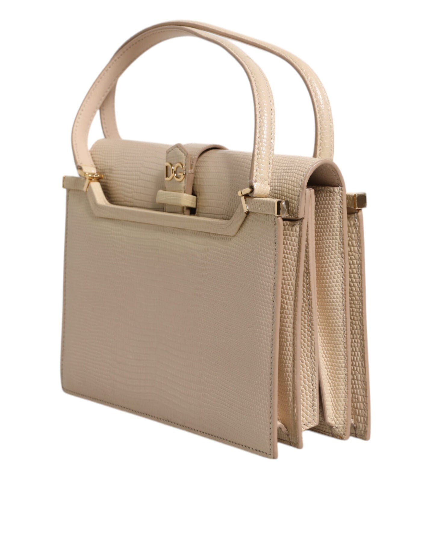 Beige Leather Ingrid Top Handle Shoulder Bag