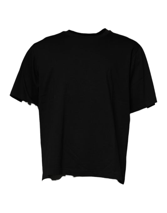 Black Crew Neck Short Sleeve T-shirt