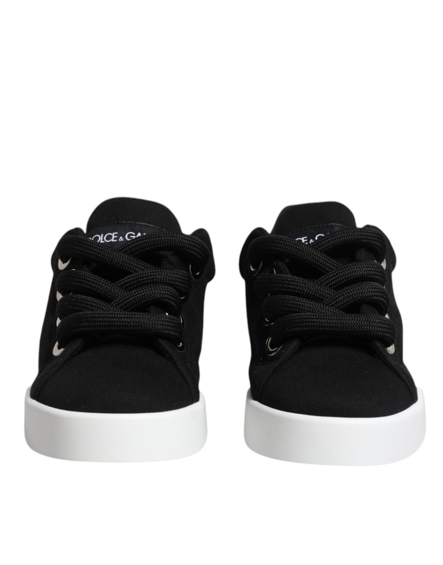 Black Portofino Low Top Sneakers Shoes