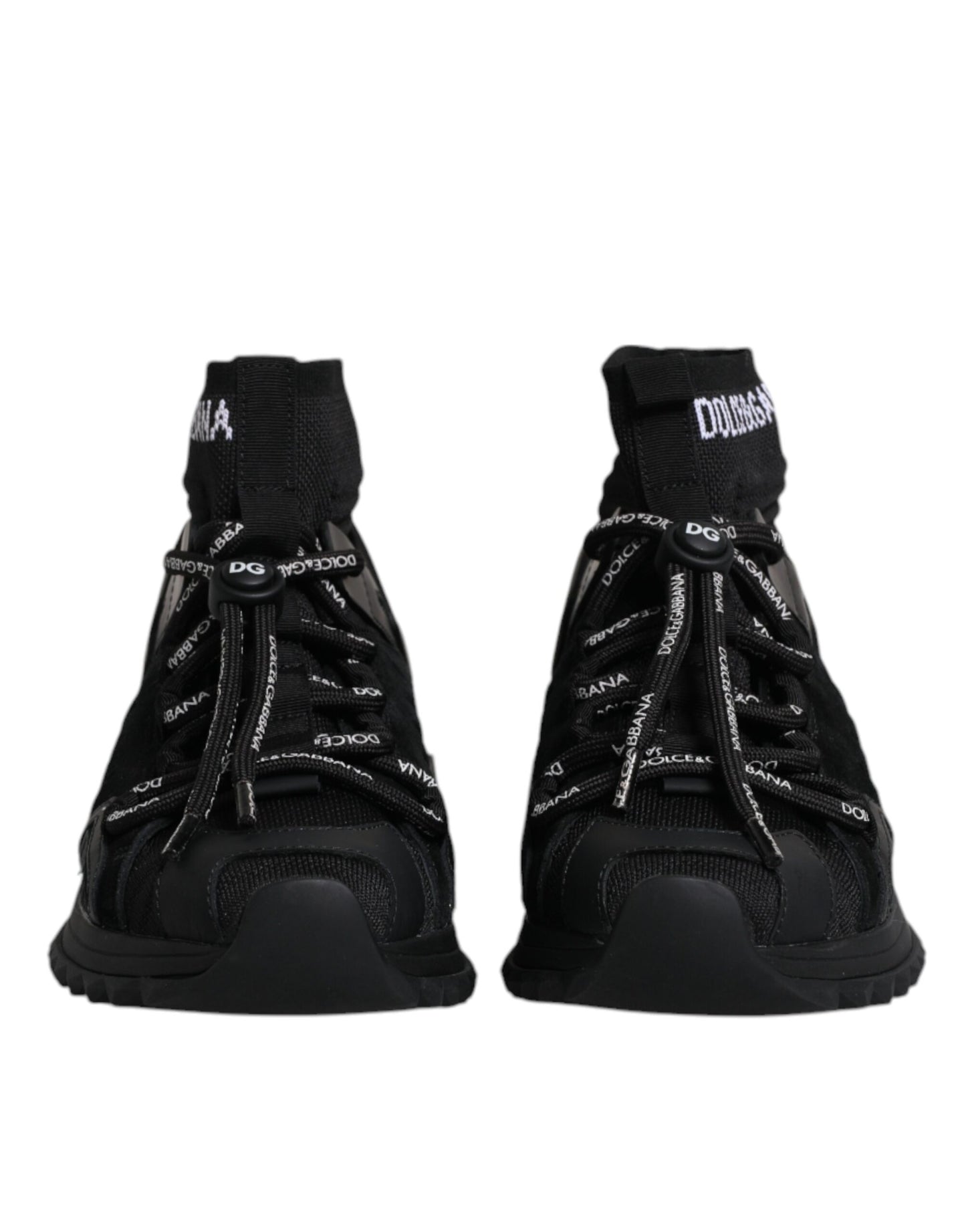 Black Sorrento Socks Logo Sneakers Shoes