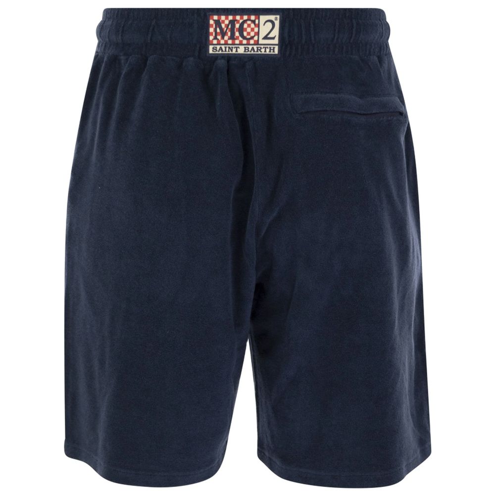 Blue Cotton Short