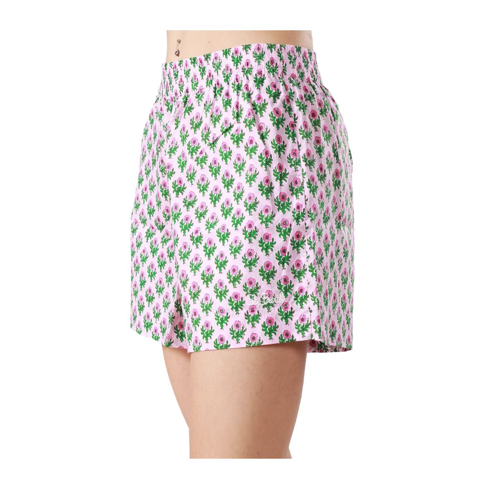 Pink Cotton Women's Short