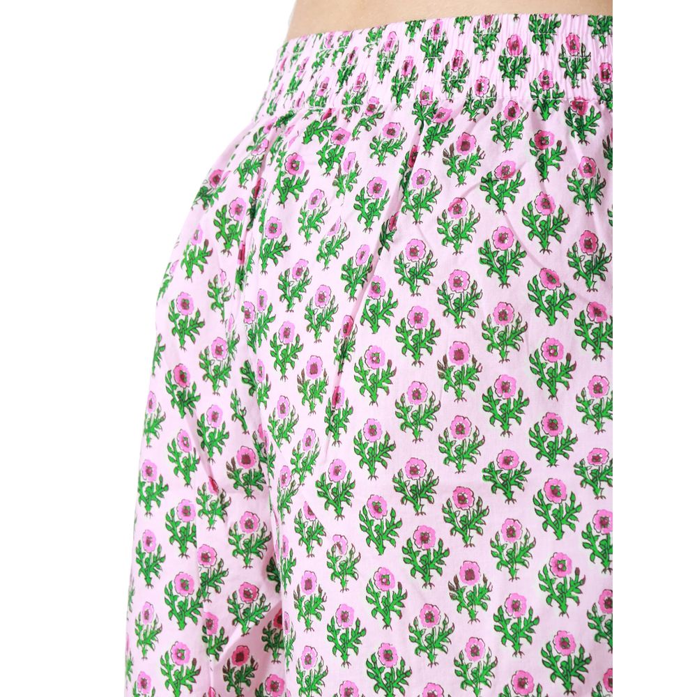 Pink Cotton Women's Short