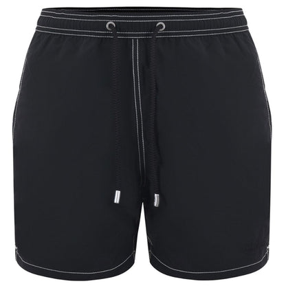 Black Polyester Men's Swim Trunk