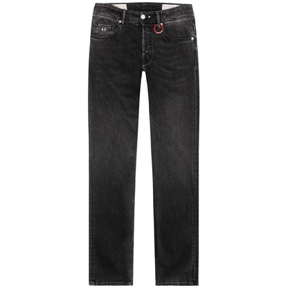 Black Cotton Jeans & Pant