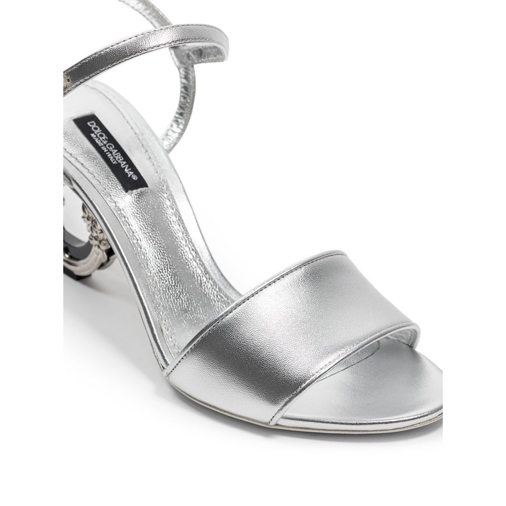 Silver Leather Sandal