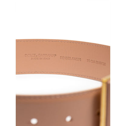 Pink Leather Belt