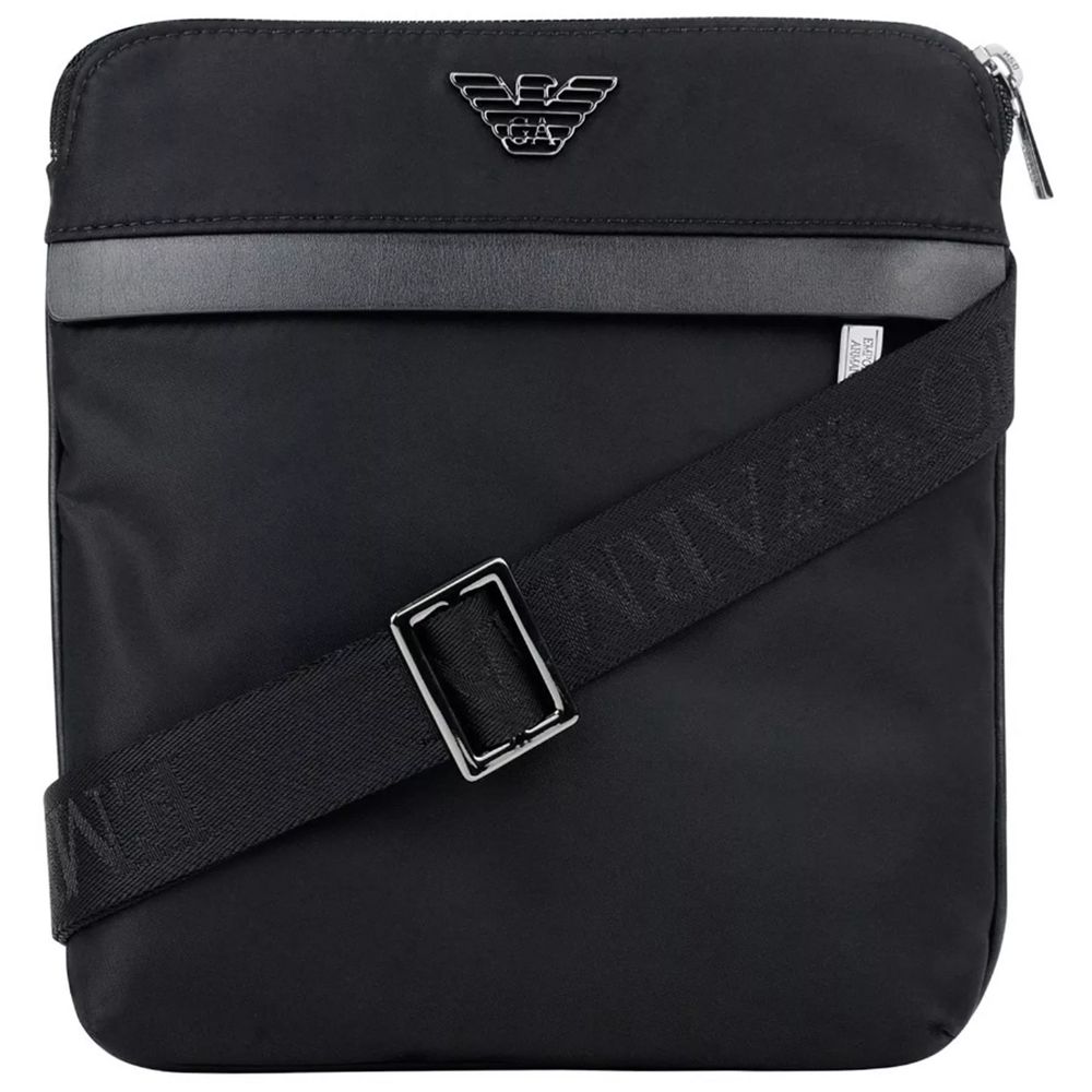 Black Nylon Men Messenger Bag