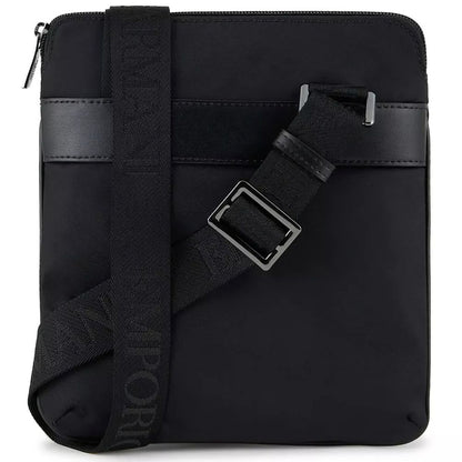 Black Nylon Men Messenger Bag