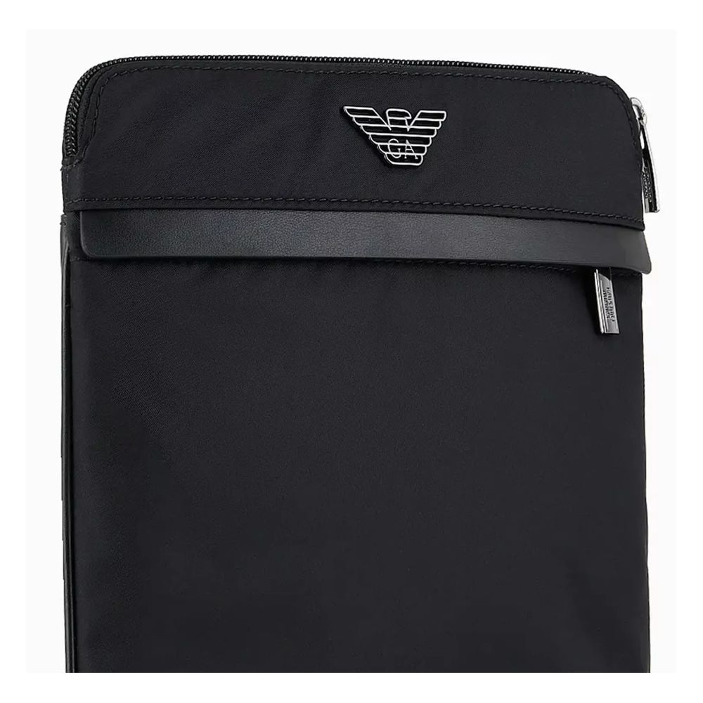 Black Nylon Men Messenger Bag