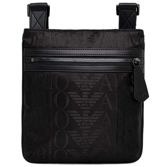 Black Polyester Men Messenger