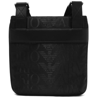 Black Polyester Men Messenger