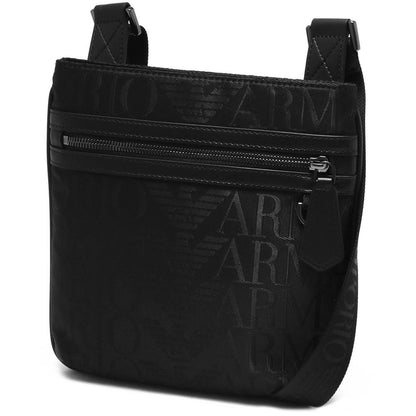 Black Polyester Men Messenger