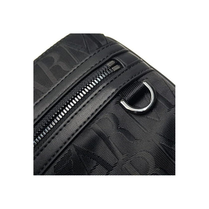 Black Polyester Men Messenger