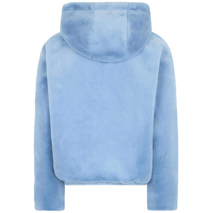 Light Blue Nylon Jackets & Coat