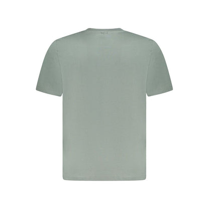 Green Cotton Men T-Shirt