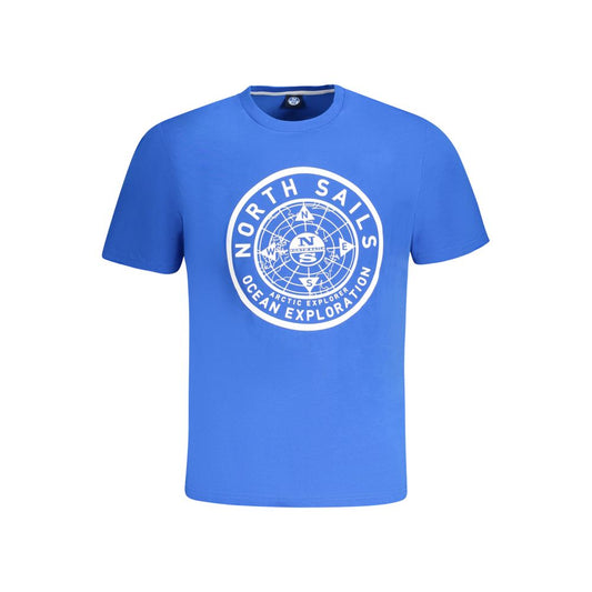 Blue Cotton Men TShirt