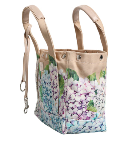 Multicolor Floral Canvas TANIA Top Handle Tote Bag