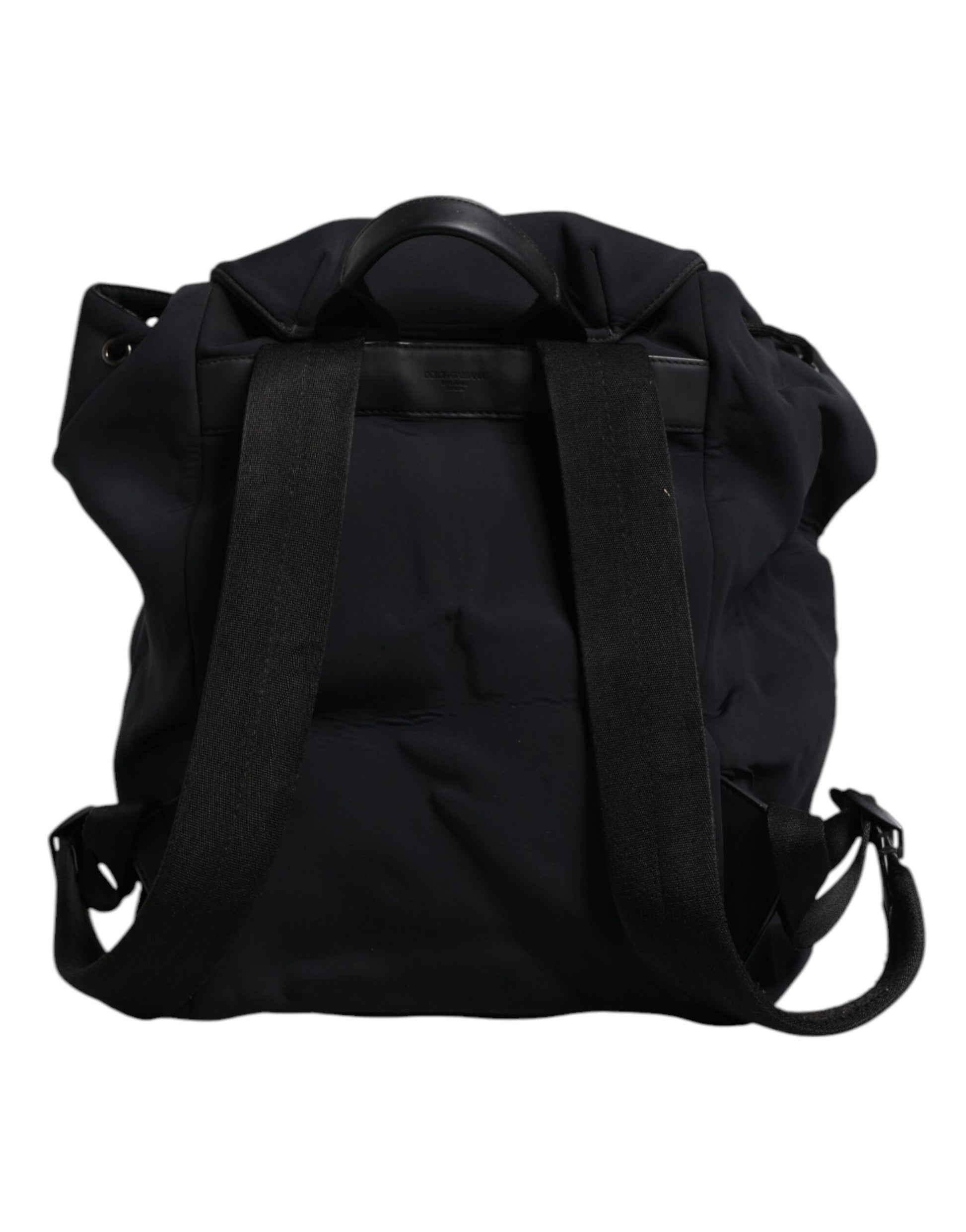 Black Neoprene Nylon DG Logo School Backpack Bag