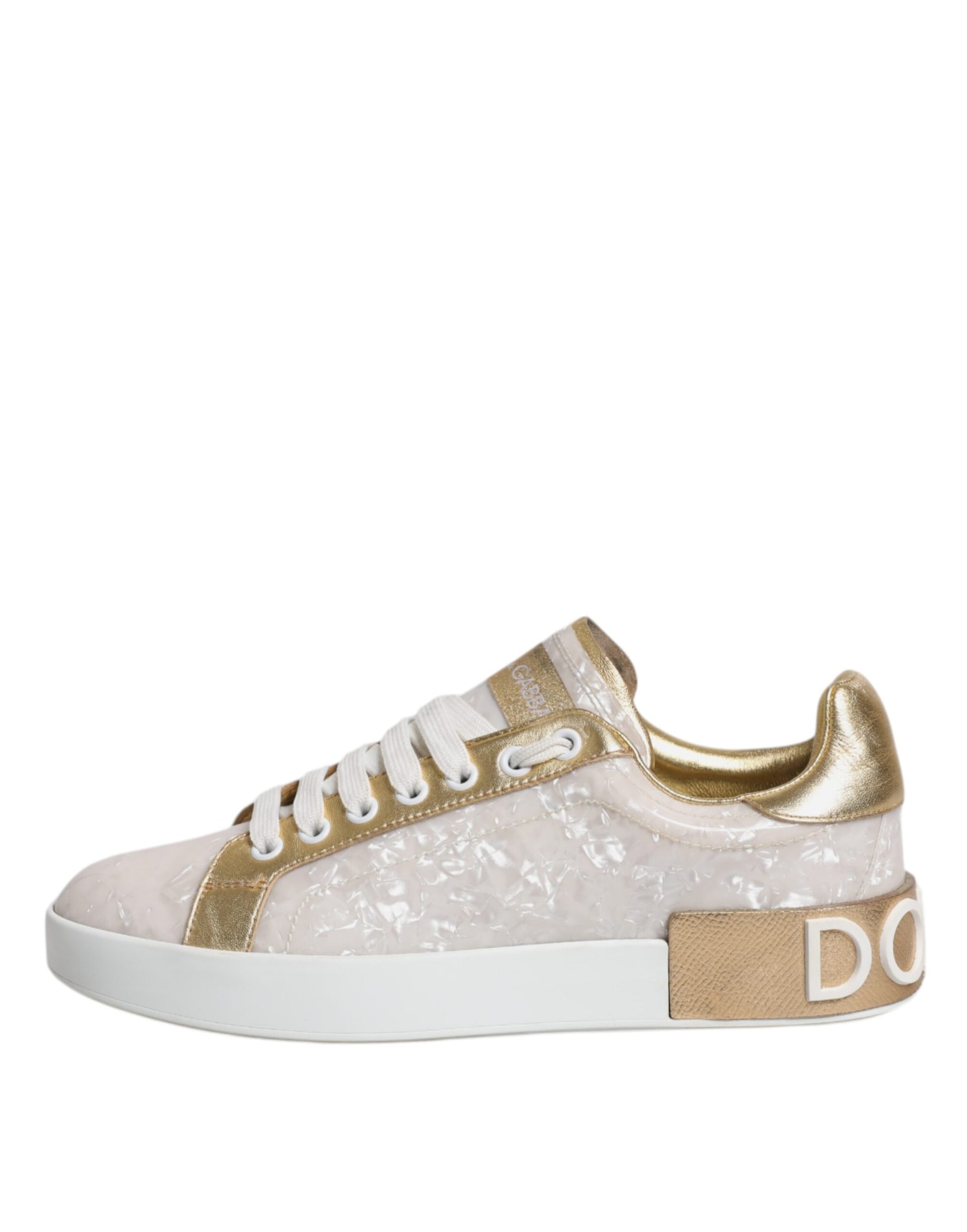 White Portofino Mother Of Pearl Sneakers Casual Shoes