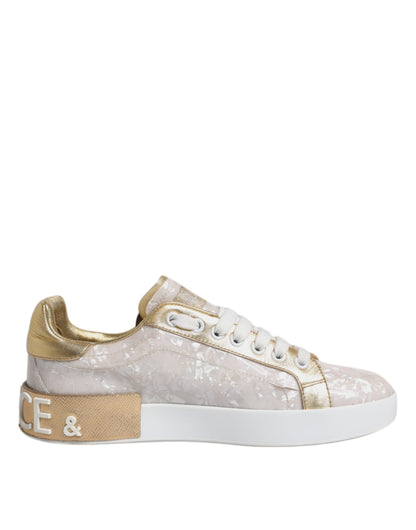 White Portofino Mother Of Pearl Sneakers Casual Shoes