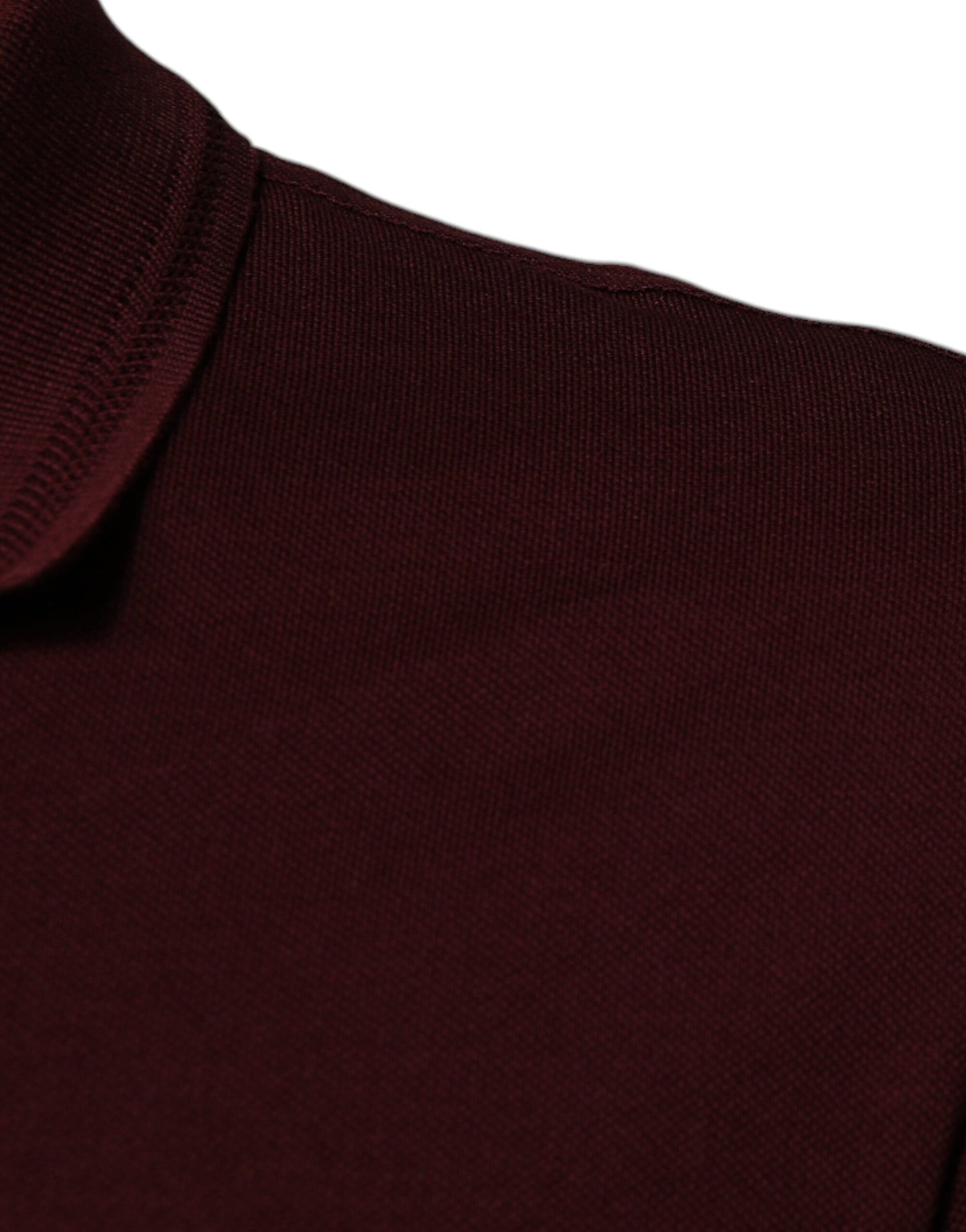 Maroon Collared Short Sleeves Polo T-shirt