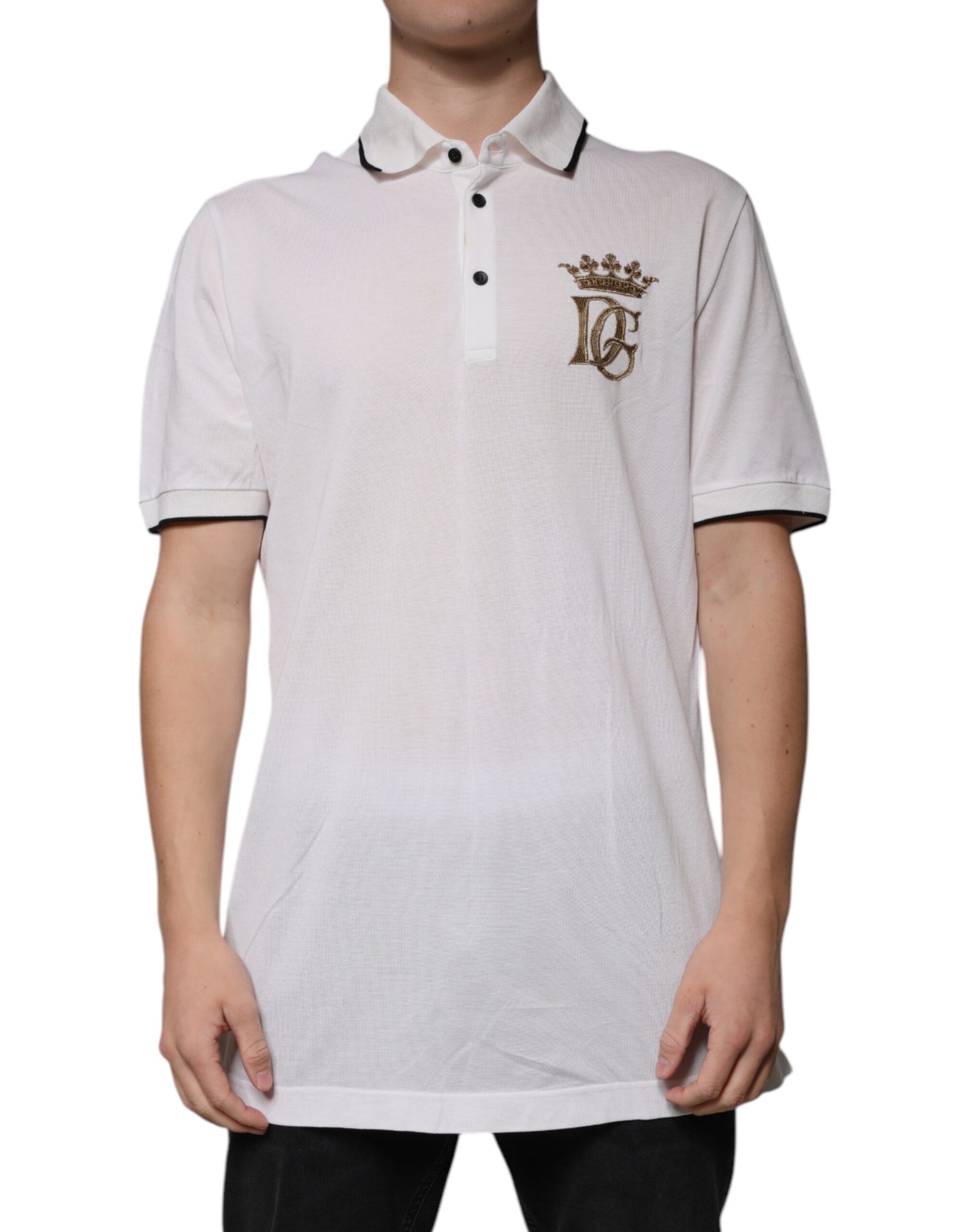 White Collared Short Sleeves Polo T-shirt