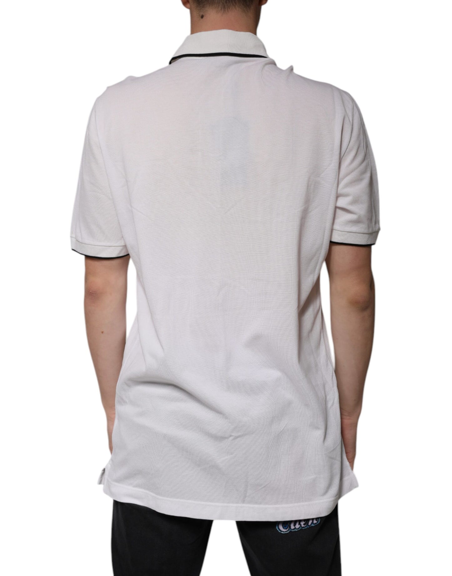 White Collared Short Sleeves Polo T-shirt