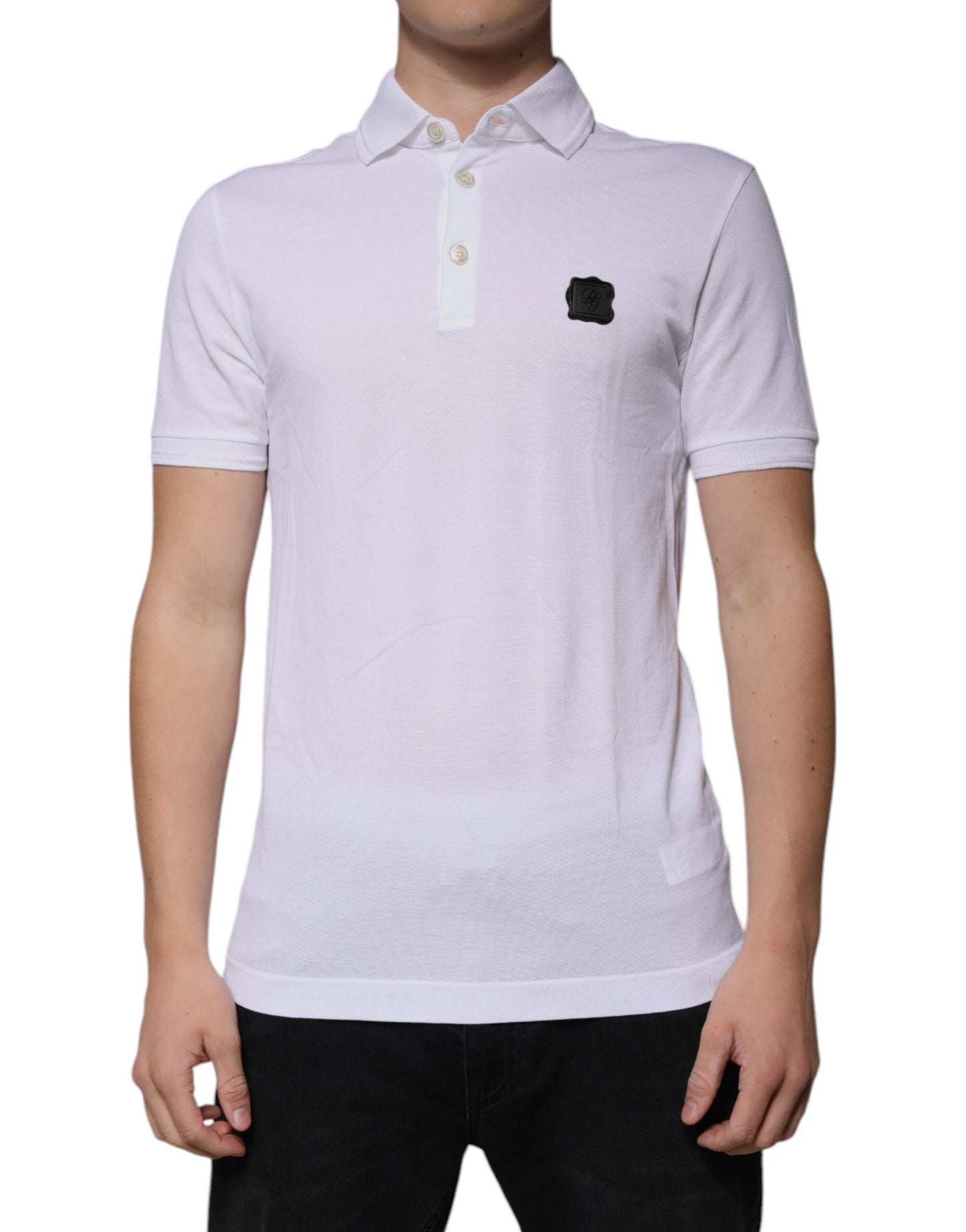 White Collared Short Sleeves Polo T-shirt