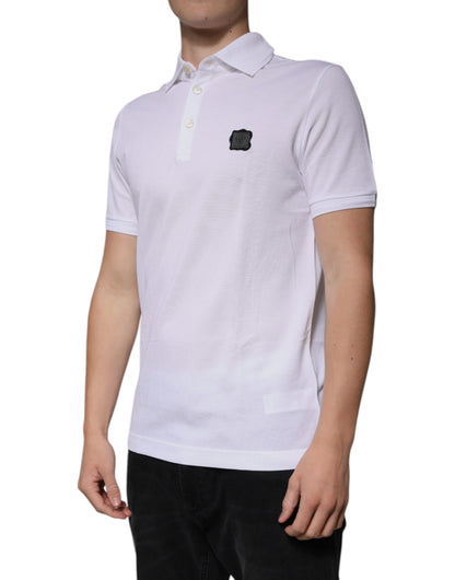 White Collared Short Sleeves Polo T-shirt