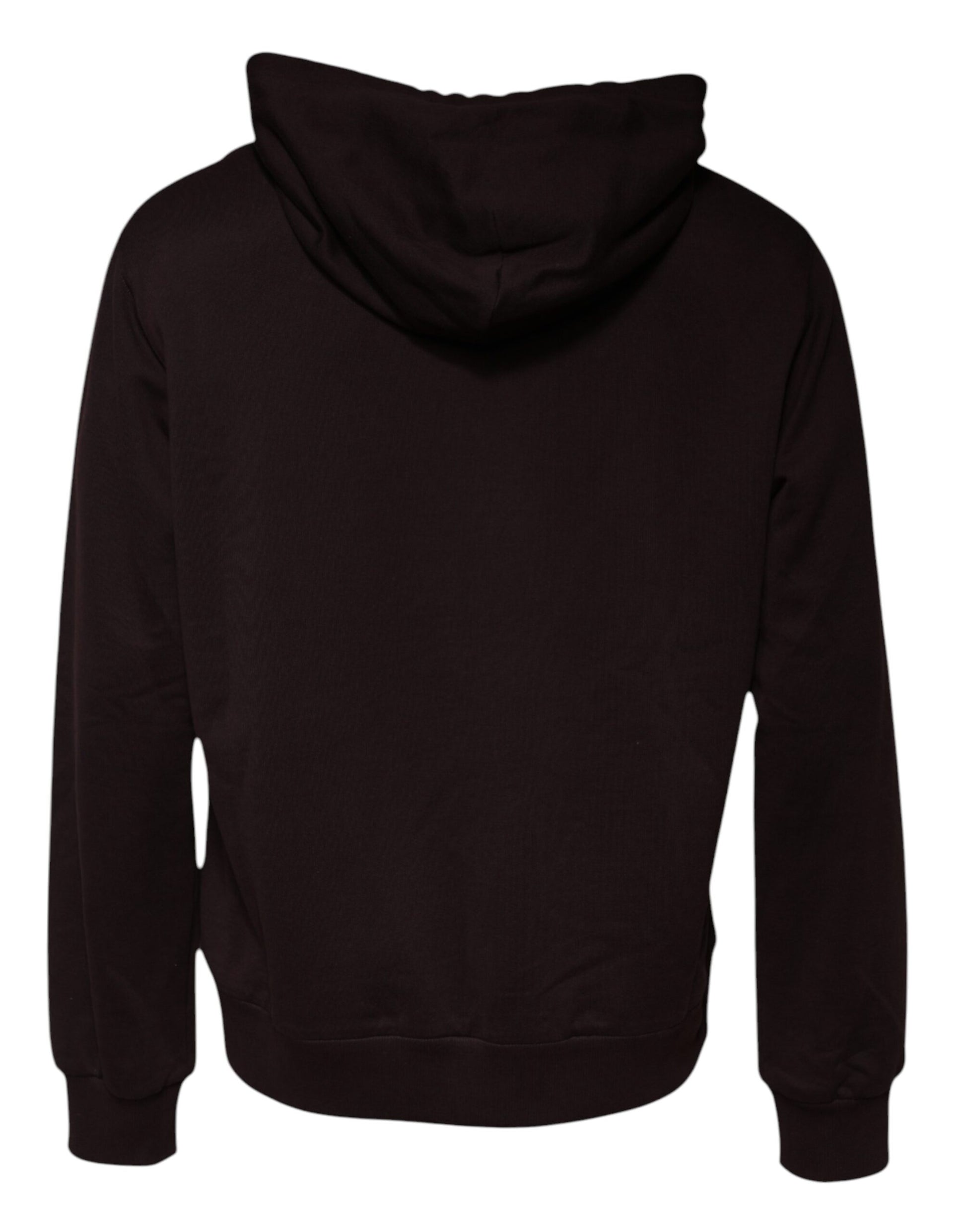 Brown Cotton Hooded Men Sweatshirt Sweater