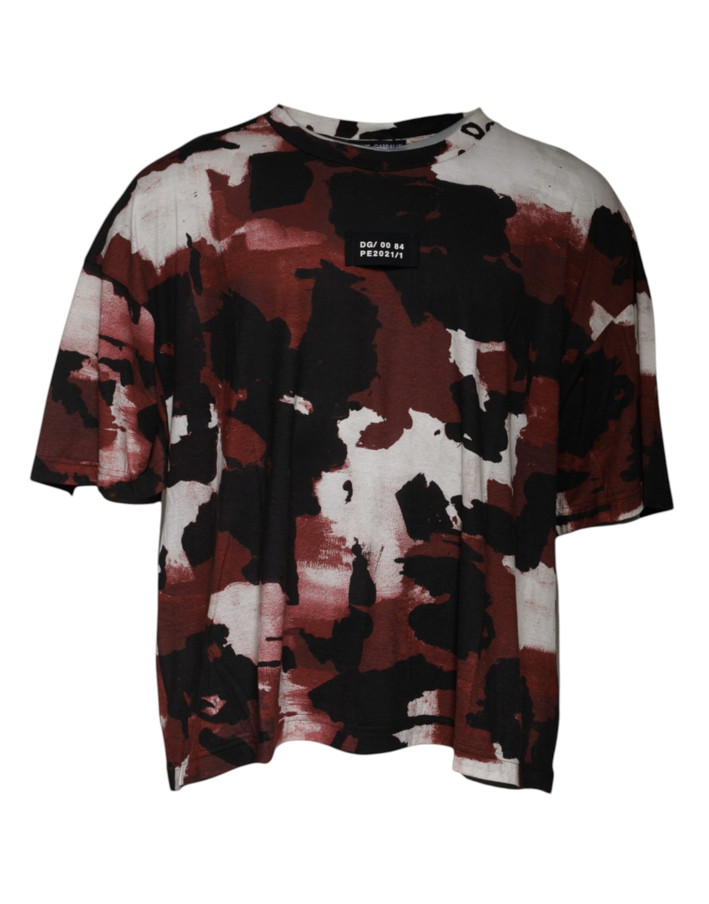 Multicolor Camouflage Crew Neck T-shirt