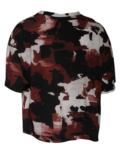 Multicolor Camouflage Crew Neck T-shirt